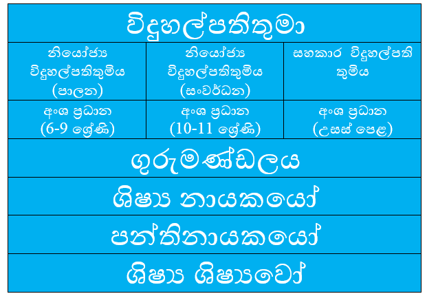 පරිපාලන ව්‍යුහය  (Sample)